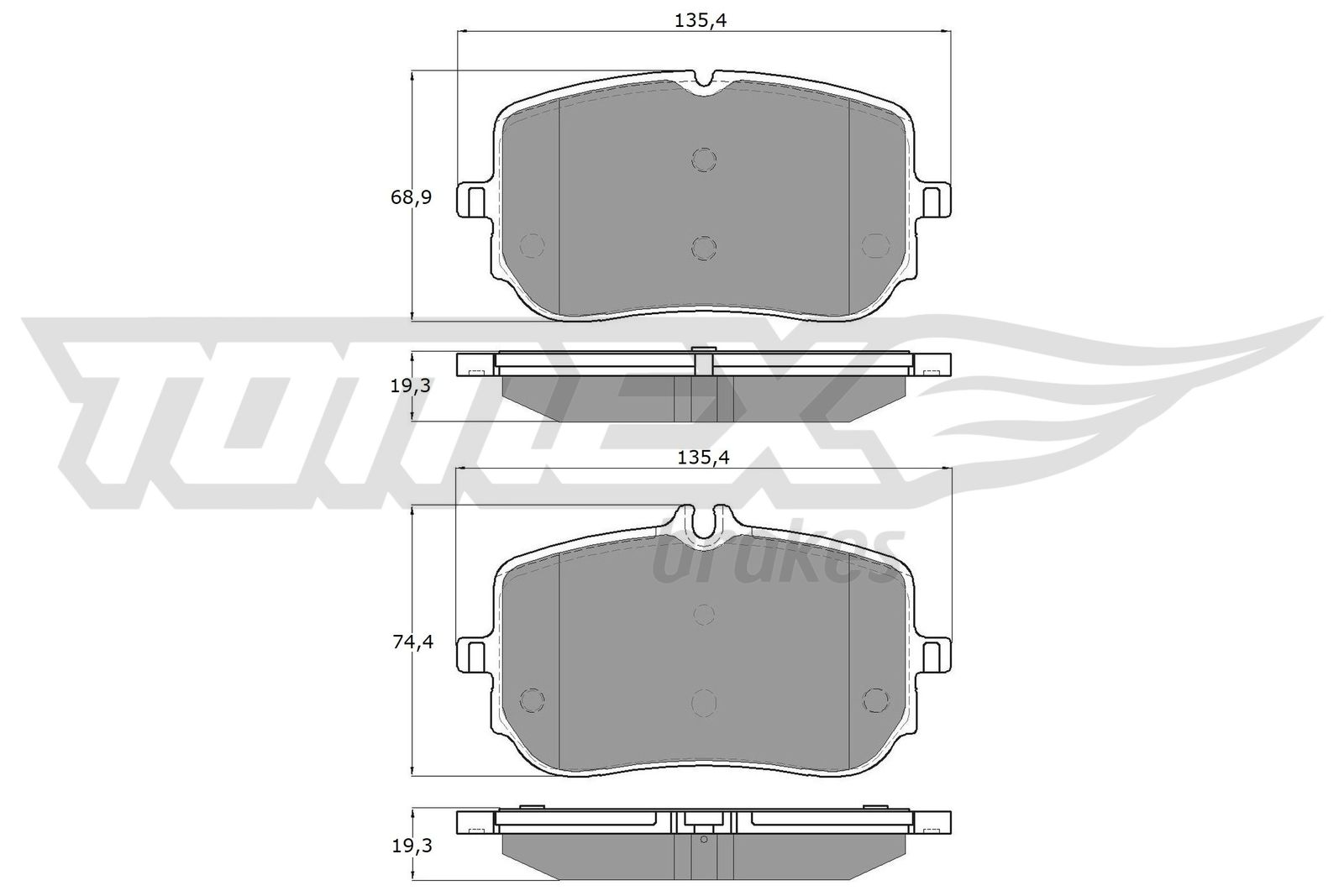 TOMEX Brakes TX 19-48 Sada...